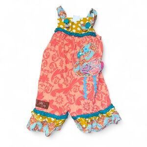 Millie Jay Colorful Flamingo Print Romper